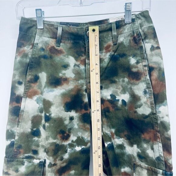 Levi’s Baggy Pants Sz 23x30 Women’s Cargo A Mid Rise Straight Leng Green New - Picture 8 of 15